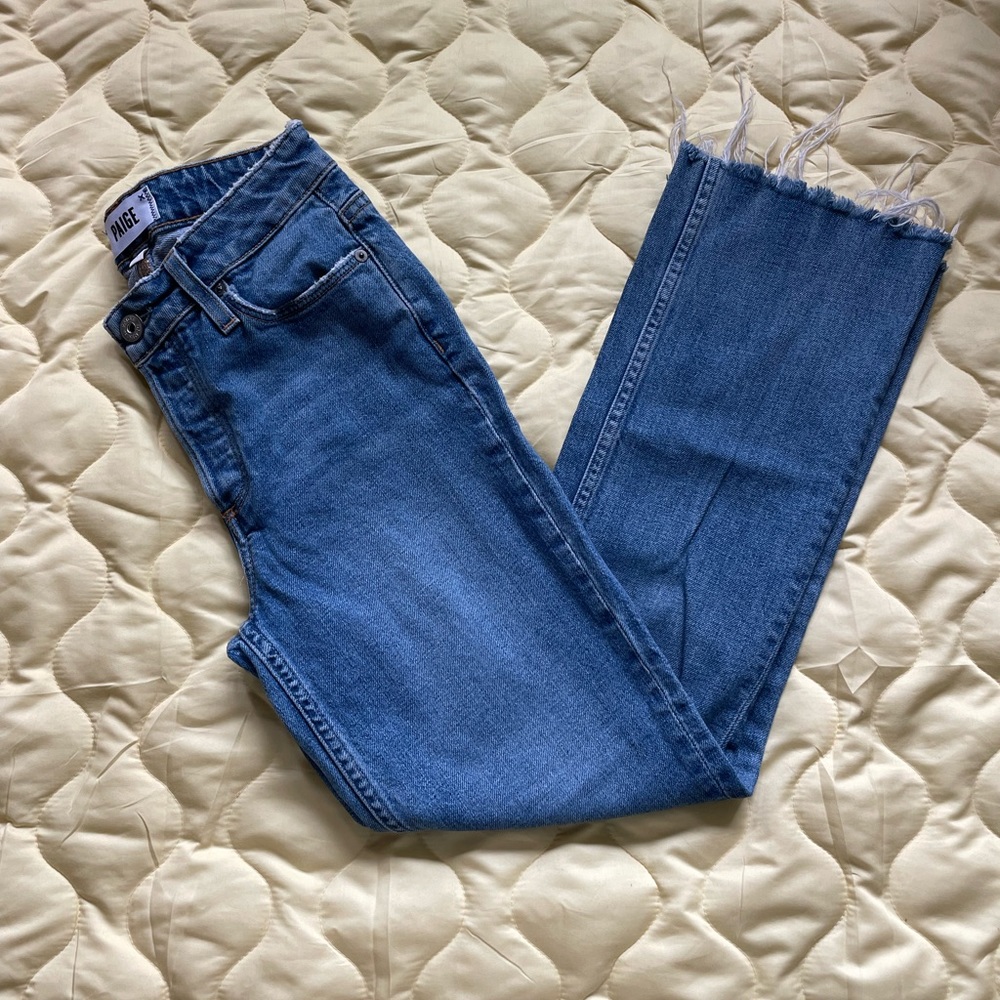 PAIGE womens  Colette crop flare jeans size 24